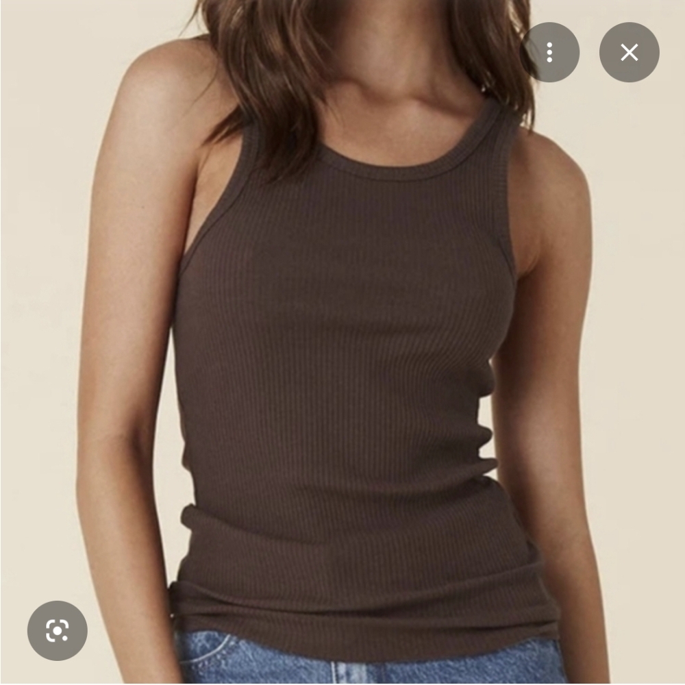 Spell Staples Ribbed Singlet XXS